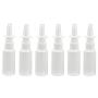 12PCS White Plastic Empty Refillable Nasal Spray Bottles Fine Mist Vials Atomizers Nozzle Mist Container DispenserTravel Sample Trial Packing Set for Makeup Water Essential Oils Perfumes(30ML/1OZ)