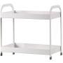 Hoopoton Spice Rack, 2-Tier Shelf Rack Kitchen Bathroom Countertop, 2-Tier Standing Storage Organizer Spice Jars Bottle Shelf Holder Rack
