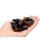 30Pcs Amber Glass Dropper Bottles Mini Empty Sample Vials Essential Oil Dropping Bottles Perfume Jars Cosmetic Container with Glass Eye Dropper and Black Caps (1ml)