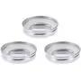 BESTONZON 3er Edelstahl Mason Jar Deckel mit 3 Dichtungen, Dicht/Dichtungssicher, Aufbewahrungslüppen für Ball Mason Gläser und mehr (7,2 x 7,2 x 1,5 cm)