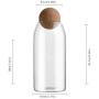 Multi Function Sealed Can Kitchen Glass Storage Tank Sealed Cans Food Grains Storage Container Jar Tea Vessel Tool,S