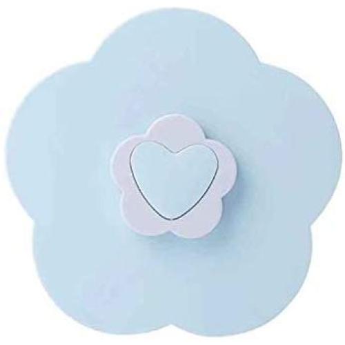 m?kvfa Bloom Rotating Snack Box Flower Design Candy Food Storage Box Jewelry Organizer Dessert Box for Home Living Room (Blue)