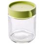 Kitchen Food Storage Jar Airtight Food Storage Kitchen Glass Jar Moisture-Proof Home Multi-Purpose Jam Bottle Cruet Glass Bottle Sealed Tank Storage Tank (Color : 400ml Green)