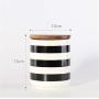 Mini Spice Jars Simple geometric black Nordic storage tank kitchen storage