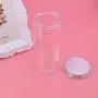 Contenant en Plastique Transparent 6pcs avec Caps en Aluminium pour Snacks, Épices, Graines, Céréales