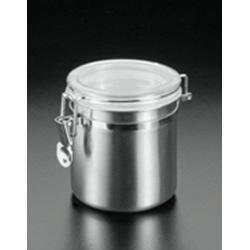 Metaltex 185312 Storage Jar with Acrylic Lid, 62 oz, Silver/Transparent