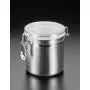 Metaltex 185312 Storage Jar with Acrylic Lid, 62 oz, Silver/Transparent Metaltex 185312 Storage Jar with Acrylic Lid, 62 oz, Silver/Transparent