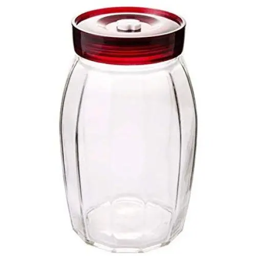 Kitchen Food Storage Jar Airtight Food Storage Kitchen Glass Jar Moisture-Proof Home Multi-Purpose Jam Bottle Cruet Glass Sealed Can (Color : 1.8l)