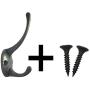 JUSTDOLIFE 12PCS Coat Hook Creative Multipurpose Wall Hook Hat Hook with Screws for Clothes