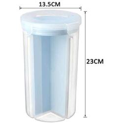 Transparent Plastic Grain Flour Rice Storage Container Kitchen Refrigerator Food Milk Powder Seal Classification Storage Storage Box Large Food Dispensers