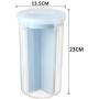 Transparent Plastic Grain Flour Rice Storage Container Kitchen Refrigerator Food Milk Powder Seal Classification Storage Storage Box Large Food Dispensers