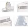 Transparent Plastic Grains Organizer Kitchen Dry Goods Storage Sealed Jars Food Container,White