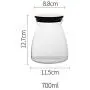 Glasbehälter Yl Ly mit Dichtung für Honig, Marmelade, etc. Trapezförmige Glasflaschen mit Deckel, 700 ml. Kleine Staubsäcke, Glasbehälter, Trapez 700ml.