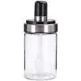 Glas Gewürzflasche Salzbehälter Spice Jar mit Löffel – Kreative Edelstahl-Aufbewahrungsbox für die Küche