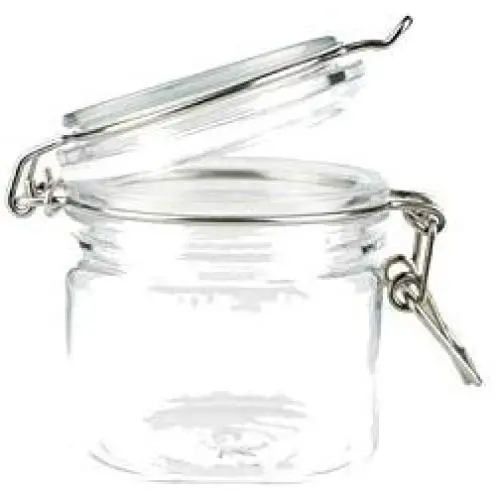 250 Ml Square Clip Top Storage Jar with Airtight Seal Lid Kitchen Food Container Tableware Preserving Cosmetic Cream Organizer 250 Ml Square Clip Top Storage Jar with Airtight Seal Lid Kitchen Food Container Tableware Preserving Cosmetic Cream Organizer