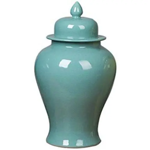 Airtight Food Storage Containers Bins Large With Lids, Ceramic Pottery Cereal Containers Canister Cookie Jar For Kitchen Pantry Organization Flour Rice Candy Bulk, 9L, 42x23cm (Color : Green) Airtight Food Storage Containers Bins Large With Lids, Ceramic Pottery Cereal Containers Canister Cookie Jar For Kitchen Pantry Organization Flour Rice Candy Bulk, 9L, 42x23cm (Color : Green)