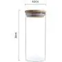 Bouteille de stockage en verre étanche pour cuisine, réservoir de stockage de grains, conserve alimentaire, plusieurs tailles (Taille : 8.5cm x 20cm) Bouteille de stockage en verre étanche pour cuisine, réservoir de stockage de grains, conserve alimentaire, plusieurs tailles (Taille : 8.5cm x 20cm)
