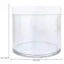 6 Stück 10oz/300g/300ml Acryl Dichtheit Behälter Gläser mit weißen Deckeln