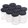 10 Pcs Glass Storage Jars Sealed Transparent Glass Sealed Cans Storage Tanks Food Grains Containers for Restaurant Kitchen