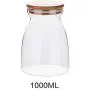 Boîte en bambou Yl Ly, Pot Transparent en Verre avec Joint, Jarre de Cuisine en Verre pour Snack, Bonbons, Noix, Grande Capacité 1000ml Boîte en bambou Yl Ly, Pot Transparent en Verre avec Joint, Jarre de Cuisine en Verre pour Snack, Bonbons, Noix, Grande Capacité 1000ml