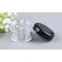 50Pcs Empty Refillable Clear Plastic Travel Cosmetic Cream bottle Jars with Black Lid For Cosmetic Sample Packing Makeup Face Cream Eye Cream Ointment(15g/0.5oz) 50Pcs Empty Refillable Clear Plastic Travel Cosmetic Cream bottle Jars with Black Lid For Cosmetic Sample Packing Makeup Face Cream Eye Cream Ointment(15g/0.5oz)