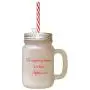 Red Kingdom Of Heaven Is At Hand Frosted Glass Mason Jar With Straw