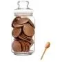 XSWZAQ Sealed cans glass transparent storage jars moisture-proof milk powder cans food grains and grains tea storage tanks (Size : 1000ml) XSWZAQ Sealed cans glass transparent storage jars moisture-proof milk powder cans food grains and grains tea storage tanks (Size : 1000ml)