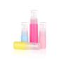 6PCS 30ML 1OZ Empty Macaron Color Plastic Lotion Bottle Pump Jar Refillable Portable Durable Cosmetic Container Shampoo Shower Gel Conditioner Holder for Travel Daily Life Color Random