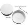 Regular Mouth Plastic Mason Jar Lids, Unlined (24-Pack); Standard Size 70-450 White Plastic Caps for Mason Jars