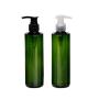 2PCS 250ML 8.5OZ Green Empty Plastic Lotion Bottle with Color Random Press Pump Head Essence Shower Gel Emulsion Shampoo Hair Conditioner Holder Refillable Portable Cosmetic Container Jar