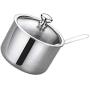 UPKOCH Stainless Steel Seasoning Pot Spice Jar Condiment Storage Container for Restaurant Home Kitchen