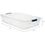 Rubbermaid Cleverstore Klarsicht 41 QT Pack mit 6 Stapelbaren Kunststoffbehältern mit Robustverschlüssen und Klarsichtdeckeln