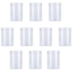 UPKOCH Cereal Dry Food Storage Container Transparent Leakproof Plastic Storage Bottle for Cookies Scented Tea 10pcs 500ml