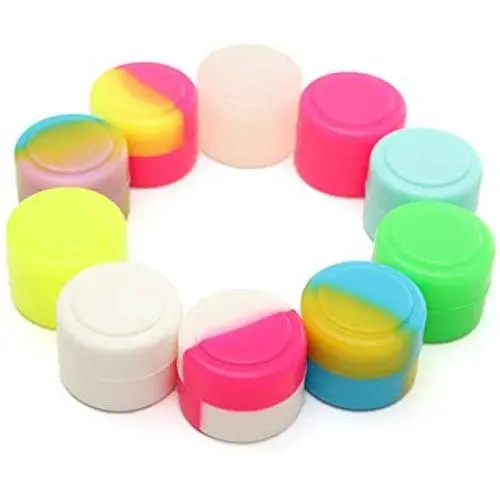 Contenants d'Énergie Colorés en Silicone Rond, 2ML, 100 Pièces – Boîtes de Rangement S &[Non-Stick]