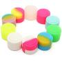 K&A Company 100 Pcs 2ML Colorful Round Silicone Non Stick Concentrate Containers Jar Storage Box