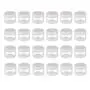 25PCS 15G/ML 0.17oz Clear Empty Refill Plastic Cosmetic Sample Packing Bottle Jar Pots Eyeshadow Makeup Eye Cream Lotion Loose Powder Holder Storage Container for Nails Gems Beads Jewelry(White Cap) 25PCS 15G/ML 0.17oz Clear Empty Refill Plastic Cosmetic Sample Packing Bottle Jar Pots Eyeshadow Makeup Eye Cream Lotion Loose Powder Holder Storage Container for Nails Gems Beads Jewelry(White Cap)