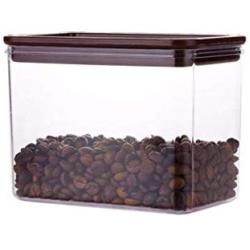 Kitchen Food Storage Jar Airtight Food Storage Food Storage Containers, Kitchen Storage Tanks Tea Coffee Beans Seals Moisture-proof Square Sealed Cans (Size : Pack of 2)