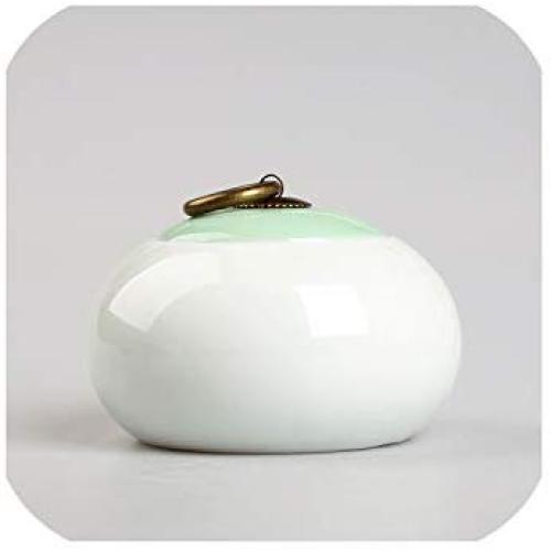Food Stash Jar Ceramic Mini Tea Container Box Colourful Kitchen Storage Jars Sugar Bottles Dry Fruit Sealed Cans Candy Tanks,Yuebai