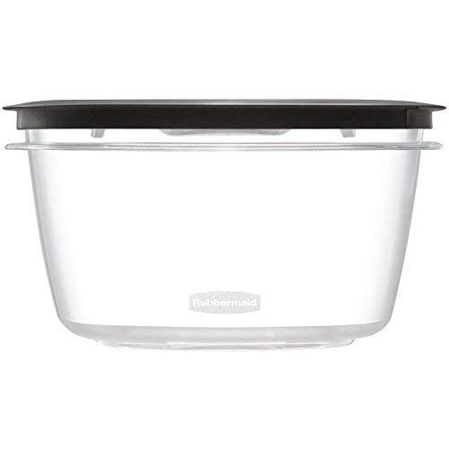 Rubbermaid Premier Food Storage Container, 14 Cup, 3 Pack, Grey