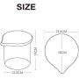 HOUSIYU Candy Jar, Ebony Wood, Moisture-Proof and Fresh-Keeping Storage Sealed Cans, Suitable for Candy, Dry Goods and Food Storage, 700ml