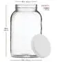 Bocal en verre Paksh de 1 Gallon (3.8 litres) avec Bouchon Plastique Étanchable - Homologué USDA, BPA-Free, Lavable au Lave-Vaisselle - Bocal Mason pour Fermentation, Kombucha, Kefir, Stockage et Conservation, Transparent (4 Pack) Bocal en verre Paksh de 1 Gallon (3.8 litres) avec Bouchon Plastique Étanchable - Homologué USDA, BPA-Free, Lavable au Lave-Vaisselle - Bocal Mason pour Fermentation, Kombucha, Kefir, Stockage et Conservation, Transparent (4 Pack)