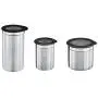 Ensemble de 3 Boîtes de Rangement Café avec Couvercle Silicone – Diamètre des Boîtes : 8cm et 12cm, Dimensions 20x10cm Ensemble de 3 Boîtes de Rangement Café avec Couvercle Silicone – Diamètre des Boîtes : 8cm et 12cm, Dimensions 20x10cm