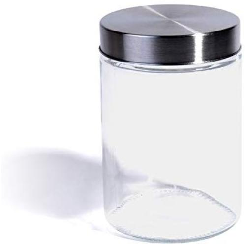 Food Saver Tall Clear Glass Storage Container Jar with Airtight Lid, 50 oz