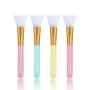 4PCS Silicone Brushes, Flexible Facial Brushes for applicator the skincare products/ Body Lotion Applicator Tools
