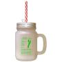 Green Soft Baked Monster Cookies Kitchen Recipe Frosted Glass Mason Jar With Straw