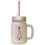 Style d’Arbre de Noël Navalis : 4 Pots en Verre Froissés avec Pailles Style d’Arbre de Noël Navalis : 4 Pots en Verre Froissés avec Pailles