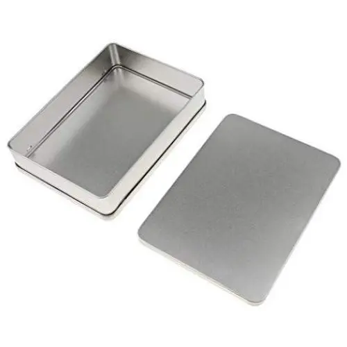 Boîte de rangement rectangulaire en métal Toygogo pour articles divers, artisanat, bonbons, organisateur pour la maison. Boîte de rangement rectangulaire en métal Toygogo pour articles divers, artisanat, bonbons, organisateur pour la maison.