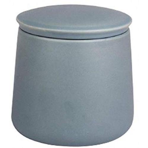Classic Matte Pure Color Ceramic Sugar Bowl Large Capacity Salt Pot Pepper Storage Jar Seasoning Pot Container Spice Condiment Box with Lid for Kitchen(Green)
