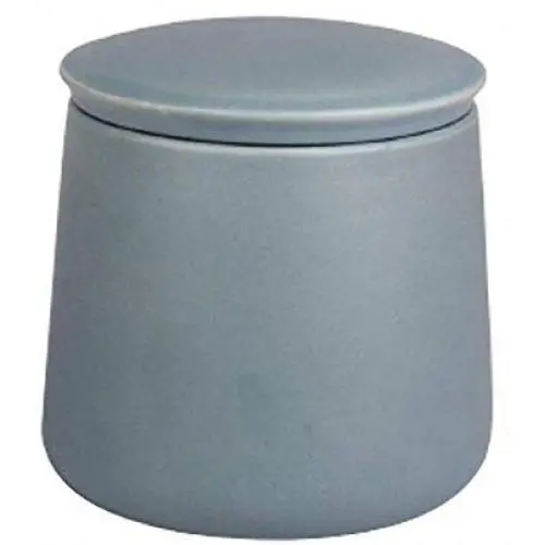 Classic Matte Pure Color Ceramic Sugar Bowl Large Capacity Salt Pot Pepper Storage Jar Seasoning Pot Container Spice Condiment Box with Lid for Kitchen(Green)