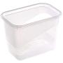 keeeper Food Box Fredo Fresh 1L Rectangle 3 Pieces, Polypropylene, Purple, 15.5 x 10.5 x 11.5 cm